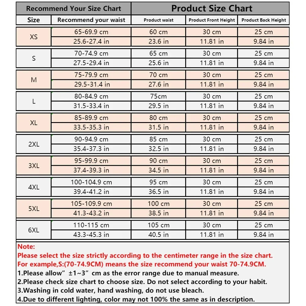 Curvy Waist SA waist trainer size fit on model South Africa size chart
