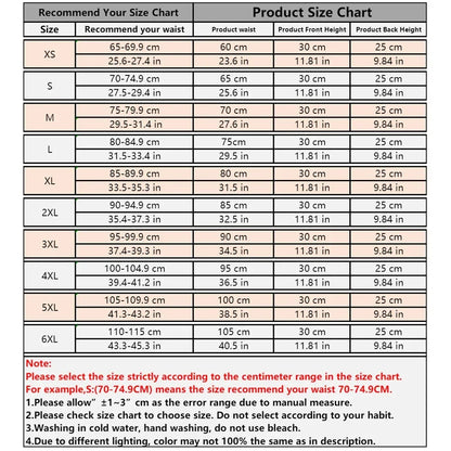 Curvy Waist SA waist trainer size fit on model South Africa size chart