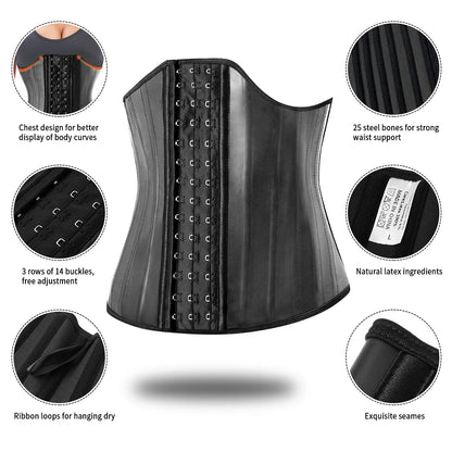 Curvy Waist SA 25-bone waist trainer worn under clothing